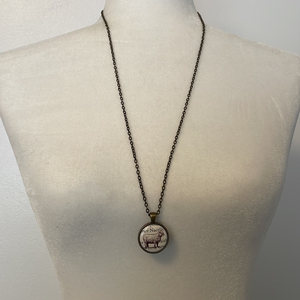 Pair of Antique Brass Style Long Necklaces - Picture 8 of 9